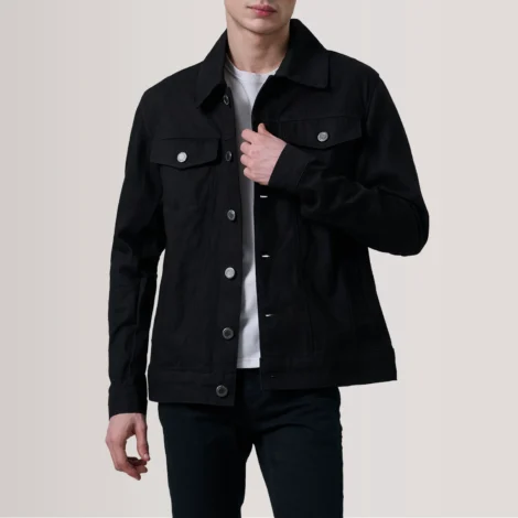 Conard Black Denim Trucker Jacket