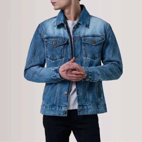 Conard Ice Blue Denim Trucker Jacket