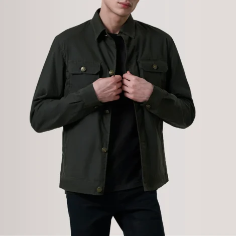 Irwin Olive Waxed Canvas Field Jacket